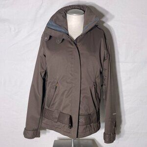 Columbia Brown Convert Ski Snowboard Waterproof Breathable Winter Snow Coat M